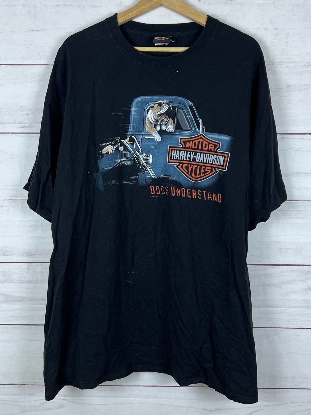 Harley Davidson Mens 2XL Black T- Shirt Dogs Understand Columbia South Carolina